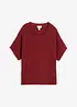 Maglione traforato in misto lino, bonprix