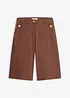 Bermuda wide leg in twill elasticizzato, bonprix