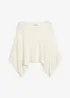 Maglione stile chimono in filato a fettuccia, bonprix