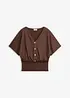 Maglia in crêpe operato, bonprix