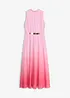 Abito di chiffon con colletto e accessorio in vita, bonprix