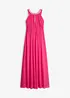 Abito lungo in fine chiffon con drappeggio, bonprix