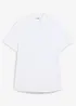 Camicia a maniche corte in piquet super elasticizzato, slim fit, bonprix