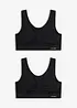 Reggiseno bustier senza cuciture Feel Comfort (pacco da 2), bonprix