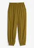 Pantaloni alla turca in crêpe operato, bonprix