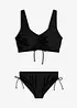 Bikini a bustier con laccetti (set 2 pezzi), bonprix