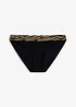 Slip per bikini con materiale lucido, bonprix