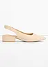 Décolleté slingback con tacco basso, bonprix