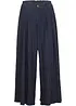 Gonna pantalone in jeans larga con elastico in vita, bonprix