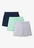 Shorts in jersey di puro cotone biologico (pacco da 3), bonprix