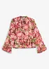 Blusa di chiffon con volant, bonprix