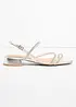 Sandali con cinturini e strass, bonprix