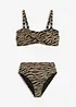 Bikini a balconcino in materiale lucido (set 2 pezzi), bonprix