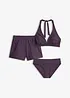Bikini con slip e pantaloncini (set 3 pezzi), bonprix