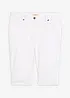 Bermuda in jeans elasticizzati con fondo arrotolato, bonprix