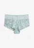 Culotte a vita alta con pizzo, bonprix