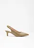 Décolleté slingback con tacco sottile, bonprix
