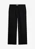 Pantaloni in tessuto misto lino e cotone, bonprix