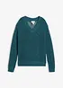 Maglione traforato in misto lino leggero, bonprix
