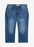 Jeans capri slim, vita media, bonprix