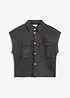 Camicia di jeans boxy cropped, bonprix