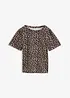T-shirt con stampa leopardata, bonprix
