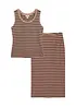 Top e gonna in misto cotone elasticizzato (set 2 pezzi), bonprix