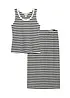 Top e gonna in misto cotone elasticizzato (set 2 pezzi), bonprix