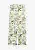 Pantaloni in misto lino fantasia, bonprix