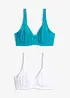 Reggiseno minimizer con spalline imbottite (pacco da 2), bonprix