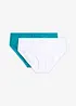 Slip alto con pizzo (pacco da 2), bonprix
