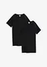 Abito t-shirt oversize con scollatura a V (pacco da 2), bonprix