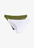 Mini slip con pizzo morbido (pacco da 2), bonprix