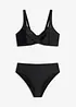 Bikini minimizer con slip a vita alta leggermente modellanti (set 2 pezzi), bonprix
