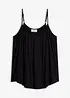 Top con spalline sottili in viscosa fluente, bonprix