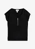 T-shirt con cerniera, bonprix