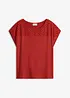 Maglia in morbida viscosa con pizzo, bonprix