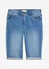 Bermuda in jeans con vita media parzialmente elasticizzata, bonprix
