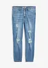 Jeans cropped strappati skinny, bonprix