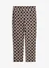 Pantaloni cropped in bengalina elasticizzata, bonprix