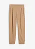 Pantaloni con elastico in vita in misto lino fresco, bonprix