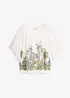 Blusa in chiffon con canotta, bonprix