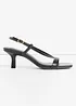 Sandali con fascette e tacco sottile, bonprix