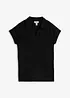 Maglia con colletto polo aperto, bonprix