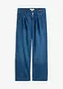 Jeans wide leg cropped con girovita comodo, vita alta, bonprix