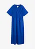 Abito midi in puro cotone con mix di materiali, bonprix