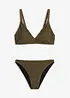Bikini a bustier effetto uncinetto (set 2 pezzi), bonprix
