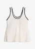Top per tankini con ricamo, bonprix