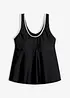 Top per tankini con ricamo, bonprix