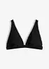 Reggiseno bikini con ricamo, bonprix